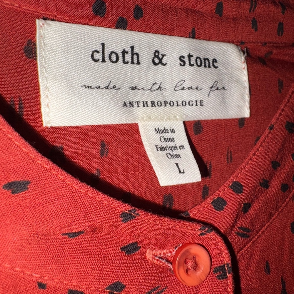 Anthropologie Red Pleated Long Sleeve Gown - Picture 3 of 5